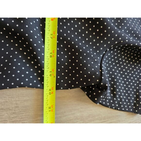 J. Crew Black & White Polka Dot Short Sleeve Blouse Size S - Picture 6 of 6